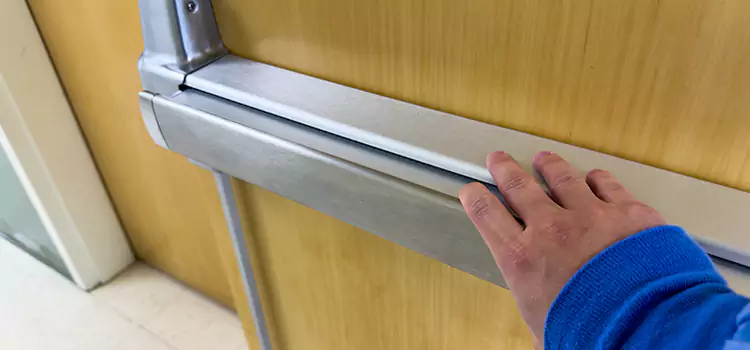Installing a Push Bar on a Door New Braunfels